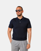 Navy Crest Polo