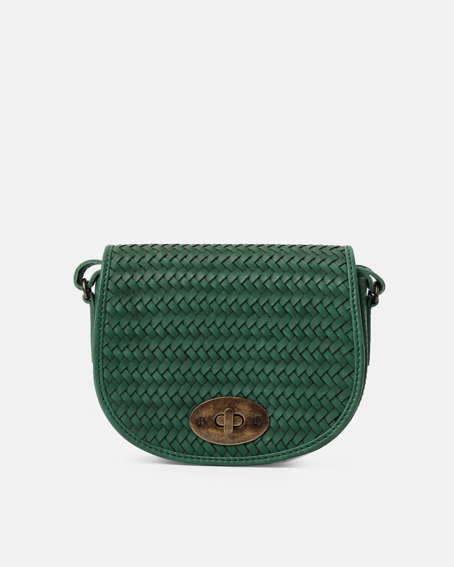 Milan Halfmoon Woven Bag | Green - Ryokō
