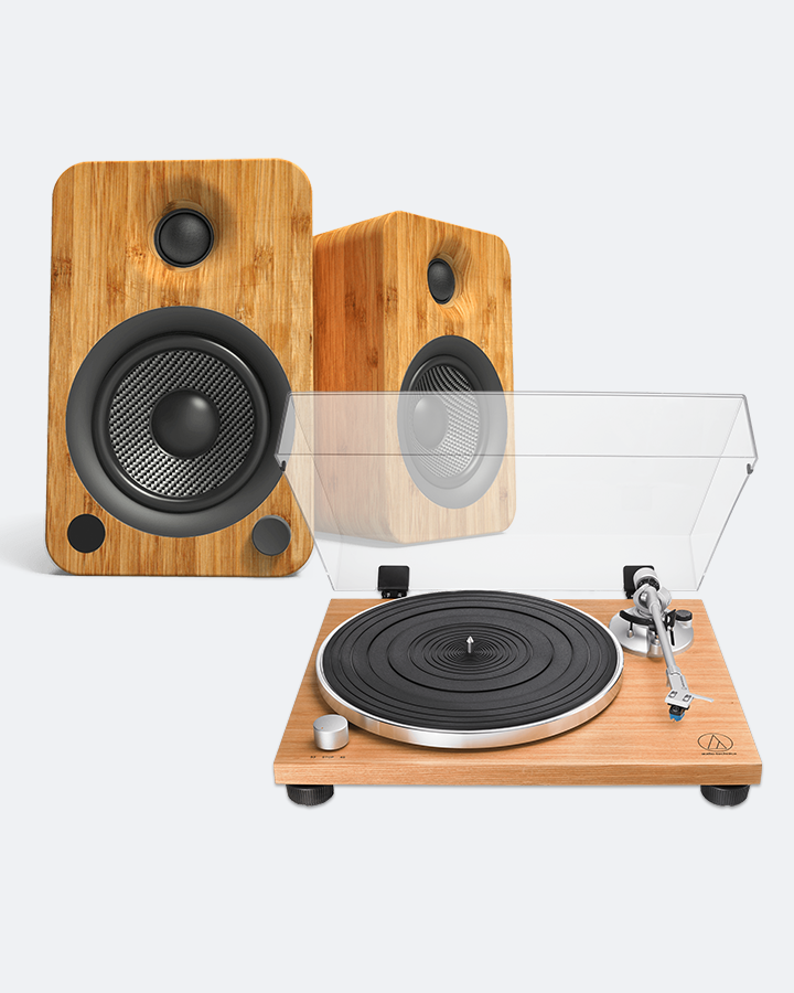Audio Technica with Kanto YU4 Speakers